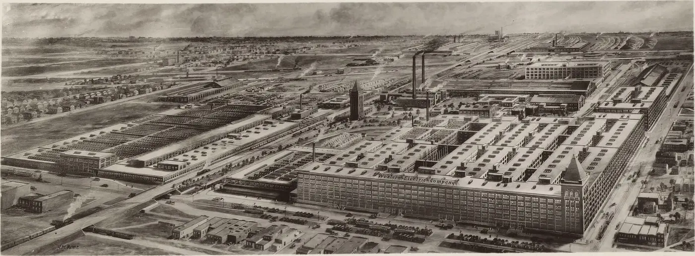 Panorama of Western Electric's Hawthorne Works in 1925
