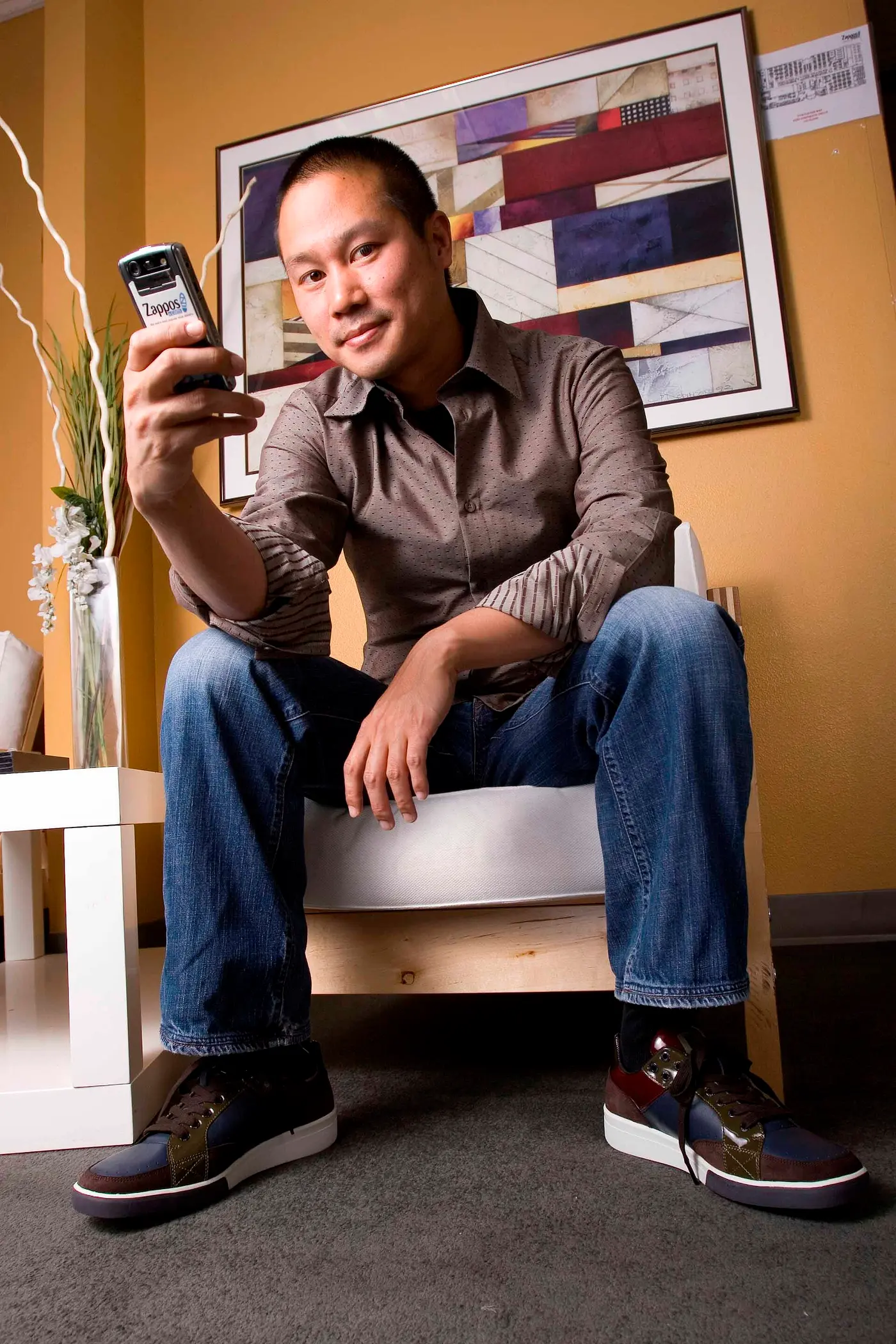 Portrait of Tony Hsieh, Zappos chief executive